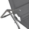 vidaXL Folding Sun Loungers 2 pcs Grey Textilene&Powder-coated Steel