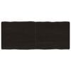 vidaXL Table Top Dark Brown 120x50x(2-6) cm Treated Solid Wood Live Edge