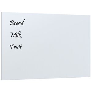 vidaXL Wall-mounted Magnetic Board White 60x40 cm Tempered Glass