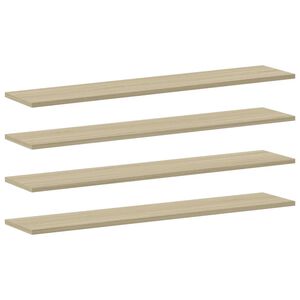 vidaXL Bookshelf Boards 8 pcs Sonoma Oak 100x20x1,5 cm Engineered Wood