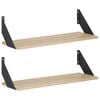 vidaXL Wall Shelves 2 pcs Sonoma Oak 60 x 20 x 17 cm