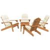 vidaXL 5 Piece Adirondack Garden Lounge Set Solid Wood Acacia