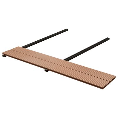vidaXL WPC Decking Boards with Accessories 20 m² 4 m Brown