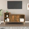 vidaXL TV Cabinet Smoked Oak 100x35x55 cm Engineered Wood