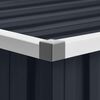 vidaXL Garden Shed Anthracite 195x198x159 cm Galvanised Steel
