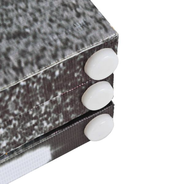 vidaXL Folding Room Divider 200x170 cm London Bus Black and White