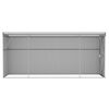 vidaXL Wall-mounted Garden Shed Brown 118x382x178 cm Galvanised Steel