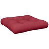 vidaXL Pallet Cushion Wine Red 50x50x12 cm Fabric