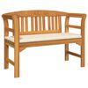 vidaXL Furniture Set with Cushion 4 pcs Natural Solid Acacia Wood