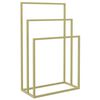 vidaXL Freestanding Towel Rack Gold 48x24x79 cm Iron