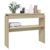 vidaXL Console Table Sonoma Oak 102x30x80 cm Engineered Wood