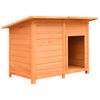 vidaXL Dog House | Brown, Green | Solid pine wood | 120 x 77 x 86 cm | Durable