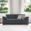 vidaXL 3-Seater Sofa Dark Grey 220x77x82 cm Velvet