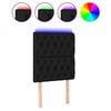 vidaXL LED Headboard Black 80 cm Fabric