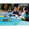 Intex Challenger 2 Set Inflatable Boat with Oars and Pump 68367NP