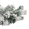 vidaXL Christmas Garland with LEDs&Flocked Snow Green 20 m PVC