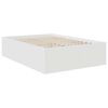 vidaXL Bed Frame with Headboard White 150 x 200 cm Engineered Wood