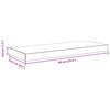 vidaXL Floating Wall Shelves 4 pcs High Gloss Grey 60x23.5x3.8 cm MDF