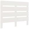 vidaXL Headboard White 75x3x80 cm Solid Wood Pine