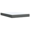 vidaXL Box Spring Bed with Mattress Black Queen Fabric