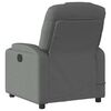 vidaXL Electric Massage Recliner Chair Dark Grey Fabric