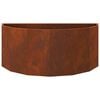 vidaXL Planter Rusty 90 x 45 x 35 cm Weathering Steel
