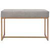 vidaXL Bench 80 cm Grey Velvet