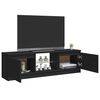 vidaXL TV Cabinet with LED Lights Black 120x30x36 cm