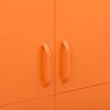 vidaXL Wardrobe Orange 90x50x180 cm Steel