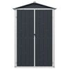 vidaXL Garden Shed Anthracite 116x45x175 cm Galvanised Steel