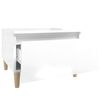 vidaXL Side Tables 2 pcs High Gloss White 50x46x35 cm Engineered Wood