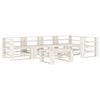 vidaXL 6 Piece Garden Pallet Lounge Set Wood White