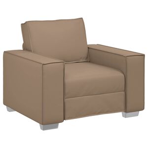 vidaXL Sofa Chair Cappuccino 100 cm Faux Leather