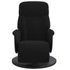 vidaXL Recliner Chair with Footrest Black Velvet