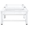 vidaXL Washing and Drying Machine Pedestal with Pull-out Shelves White