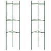 vidaXL Tomato Cage 2 pcs 116 cm Steel and PP