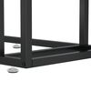 vidaXL Computer Side Table Black 50x35x65 cm Tempered Glass