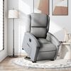 vidaXL Electric Stand up Recliner Chair Light Grey Fabric