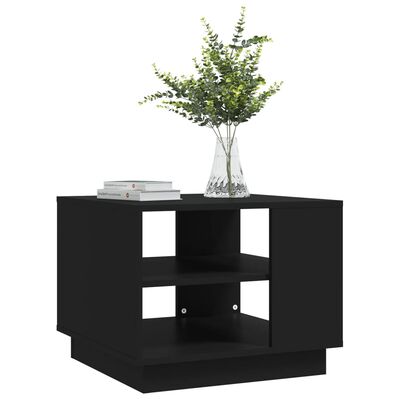 vidaXL Coffee Table Black 55x55x43 cm Engineered Wood