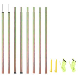 vidaXL Sunshade Sail Poles 2 pcs 250 cm Galvanised Steel