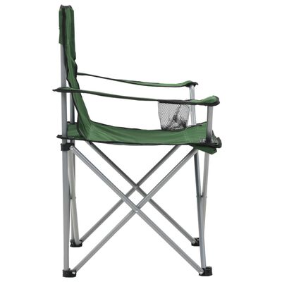 vidaXL Camping Table and Chair Set 3 Pieces Green