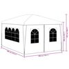 vidaXL Party Tent 3x4 m White