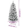vidaXL Artificial Hinged Christmas Tree 150 LEDs & Ball Set 150 cm