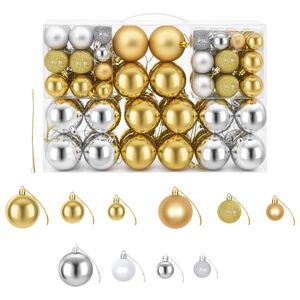 Christmas Balls 100 pcs Silver/Gold
