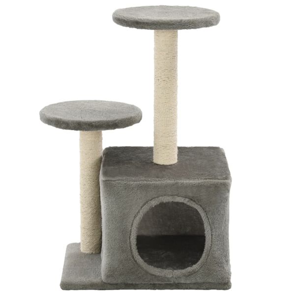 vidaXL Cat Tree with Sisal Scratching Posts 60 cm Grey