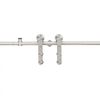 vidaXL Sliding Door Hardware Kit 183 cm Stainless Steel Silver