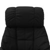 vidaXL Massage Reclining Chair Black Faux Leather and Bentwood