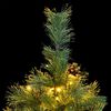 vidaXL Artificial Hinged Christmas Tree 150 LEDs 150 cm