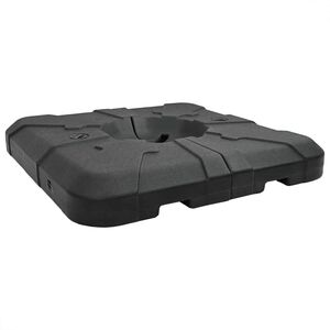 vidaXL Cantilever Umbrella Base 110 Black High-density polyethylene