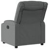 vidaXL Recliner Chair Dark Grey Fabric